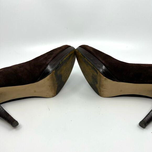 Marc Fisher Destina Brown Suede Pumps Women's 8 US - Picture 8 of 9